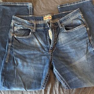 Wrangler Vintage Boot Men's Blue Jeans 36x32